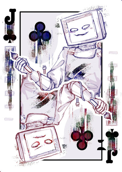 "p.ai.nter - jack of clubs" april 1, 2025 higher res version