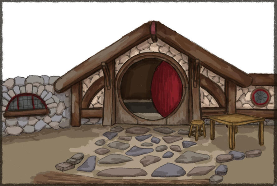 “hobbit hole” (unfinished) nov. 13, 2023